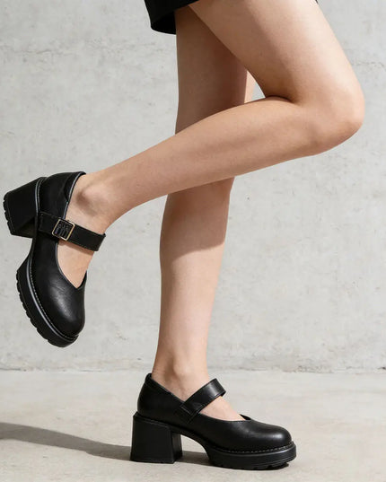Pantofi casual de dama,Din piele ecologica,P1256, Negru OEM