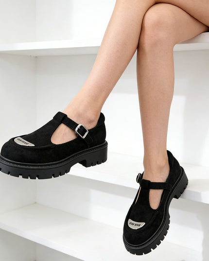 Pantofi casual de dama din piele ecologica intoarsa, P1278 - Negru