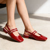 Pantofi casual de dama,Din piele ecologica,P1291,Visiniu