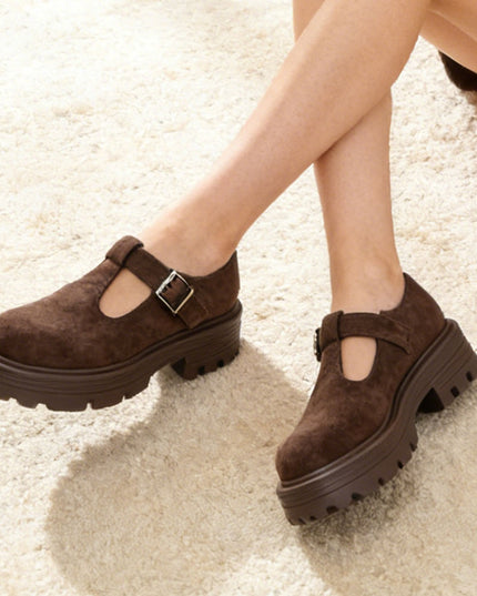Pantofi casual de dama din piele ecologica, P1249 - Maro