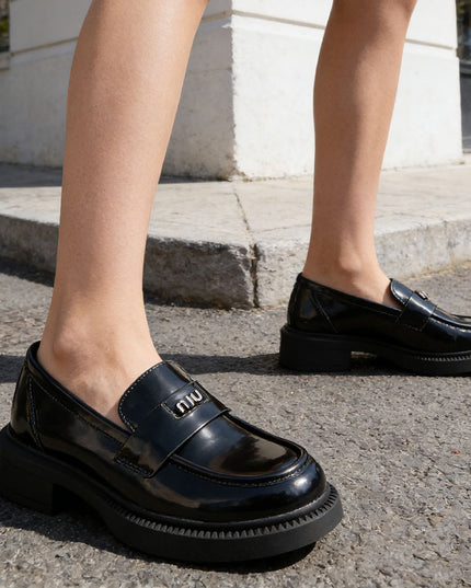 Pantofi casual de dama din piele ecologica, P1275 - Negru
