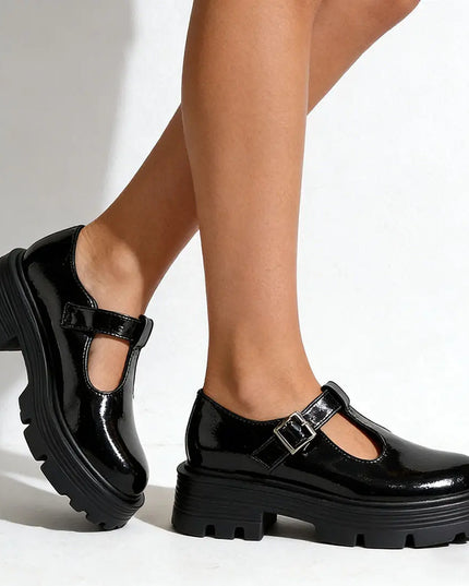 Pantofi casual de dama,Din piele ecologica,P1250,Negru OEM