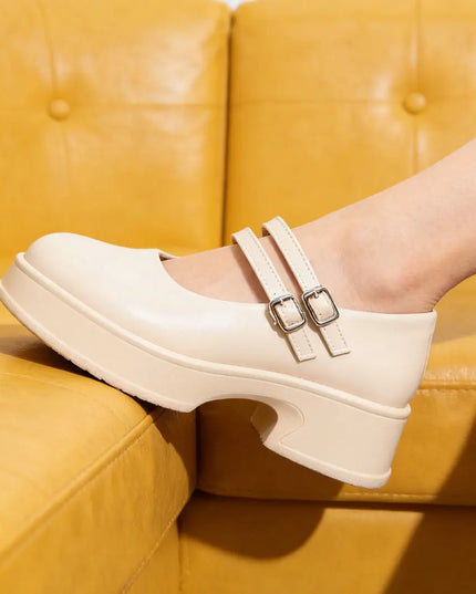 Pantofi casual de dama,Din piele ecologica,P1252, Bej OEM