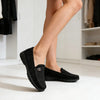 Pantofi casual de dama,Usor,Din piele ecologica,Cu Brant din piele Naturala,P1264,Negru