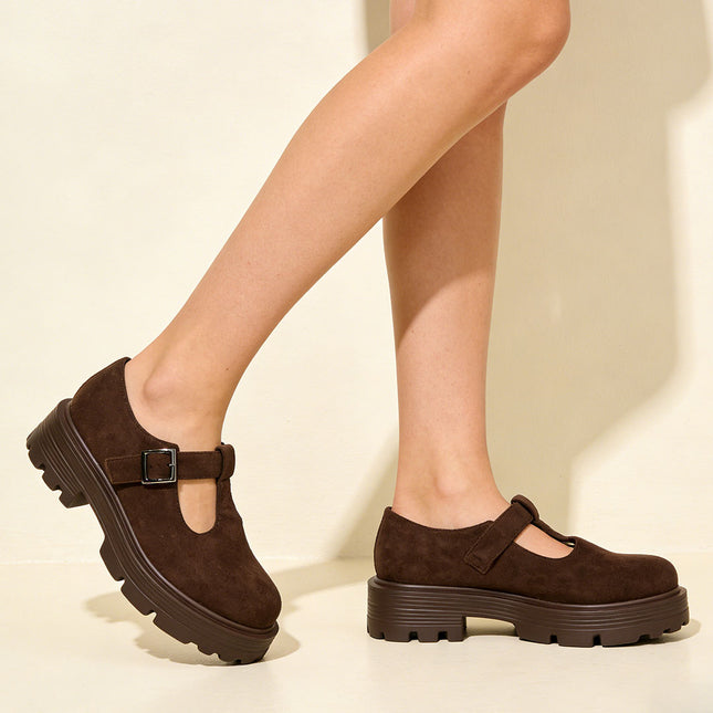 Pantofi casual de dama,Din piele ecologica,P1249,Maro