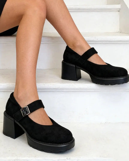 Pantofi casual de dama,Din piele ecologica intoarsa,P1257, Negru OEM