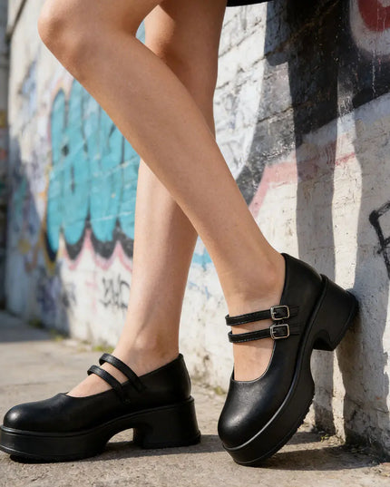 Pantofi casual de dama,Din piele ecologica,P1252, Negru OEM