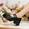 Pantofi casual de dama,Din piele ecologica,P1252, Negru