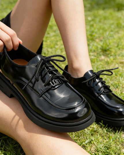 Pantofi casual de dama din piele ecologica, P1276 - Negru