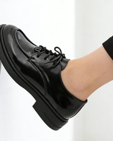 Pantofi casual de dama din piele ecologica, P1276 - Negru