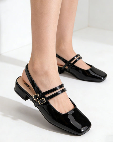 Pantofi casual de dama,Din piele ecologica,P1291,Negru