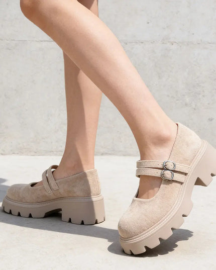Pantofi casual de dama,Din piele ecologica intoarsa,P1253, Bej OEM