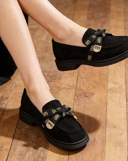 Pantofi casual de dama din piele ecologica intoarsa, P1272 - Negru