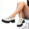 Pantofi casual de dama,Usor,Din piele ecologica,5902,Bej