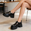 Pantofi casual de dama,Usor,Din piele ecologica,5902,Negru