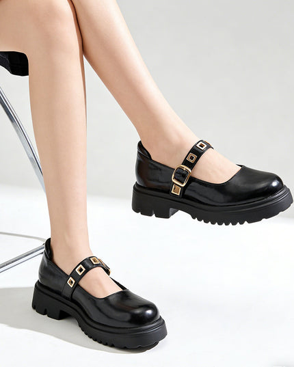 Pantofi casual de dama,Din piele ecologica,P1285,Negru