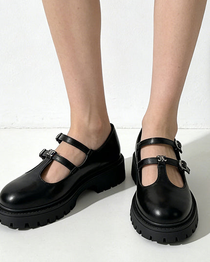 Pantofi casual de dama din piele ecologica, P1271 - Negru