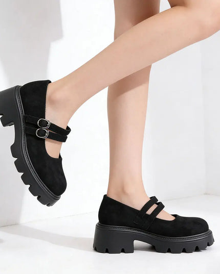 Pantofi casual de dama,Din piele ecologica intoarsa,P1253, Negru OEM