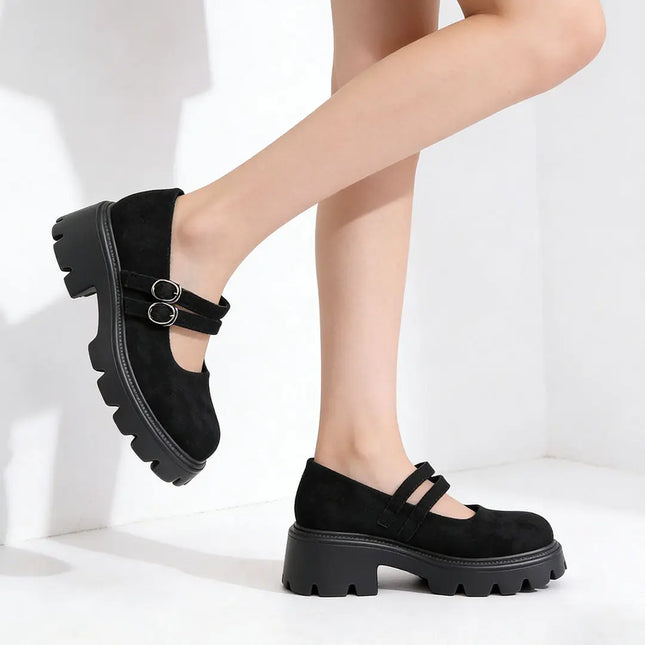 Pantofi casual de dama,Din piele ecologica intoarsa,P1253, Negru OEM