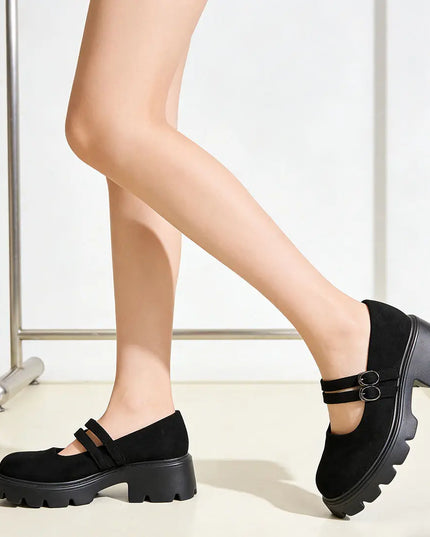 Pantofi casual de dama,Din piele ecologica intoarsa,P1253, Negru OEM