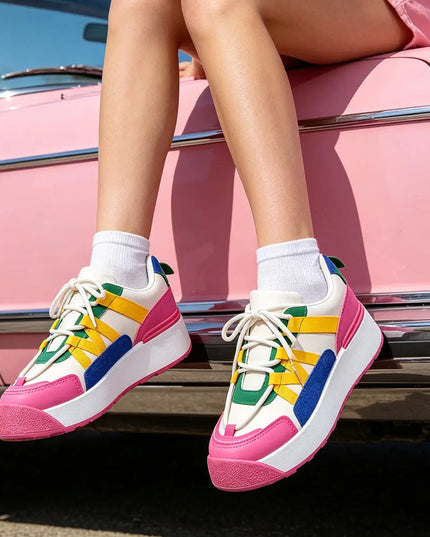 Pantofi sport de dama,Din Piele ecologica,D1316,Fucsia OEM
