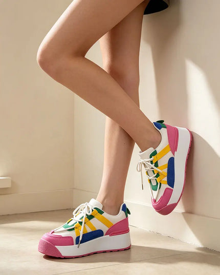 Pantofi sport de dama,Din Piele ecologica,D1316,Fucsia OEM