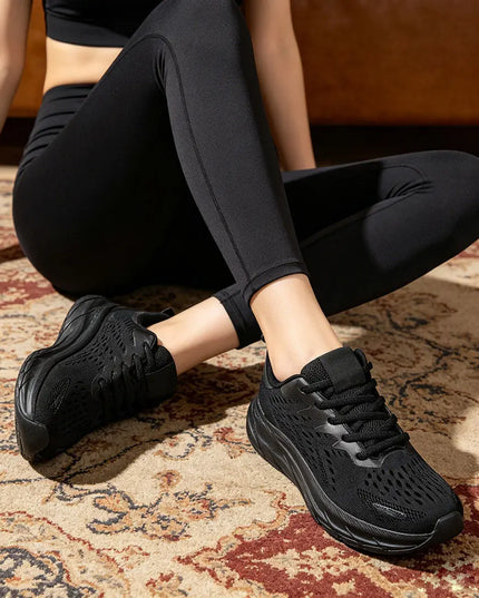 Pantofi sport de dama,usori,din material textil,0144,Negru OEM