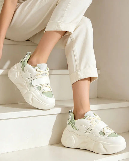 Pantofi sport de dama,Din Piele ecologica,D1334,Verde OEM