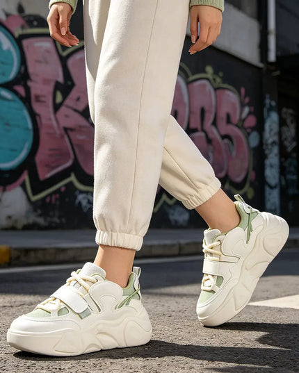 Pantofi sport de dama,Din Piele ecologica,D1334,Verde OEM