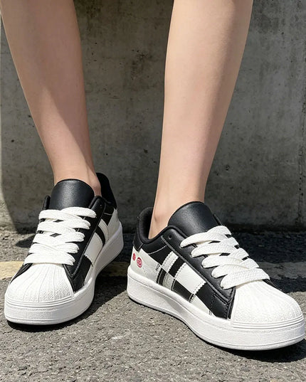 Pantofi Sport De dama,Din piele ecologica,D1396,Negru OEM