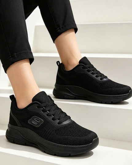 Pantofi sport De dama,Din material Textil,D1398.Negru OEM