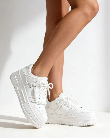 Pantofi sport de dama,Cu Piele ecologica,1281,Alb OEM