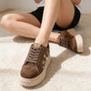 Pantofi Sport De Dama,Cu Platforma,Din piele ecologica ,D1442,Maro