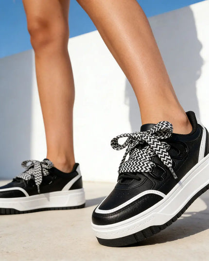 Pantofi sport de dama , Cu Piele ecologica intoarsa, 1282,Negru, OEM