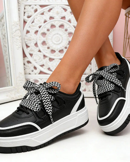 Pantofi sport de dama , Cu Piele ecologica intoarsa, 1282,Negru, OEM