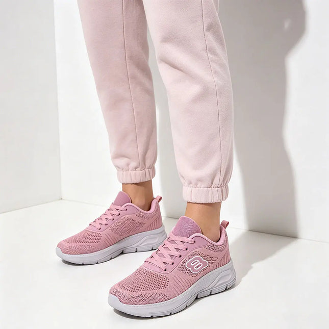 Pantofi sport De dama,Din material Textil,D1398.Roz OEM