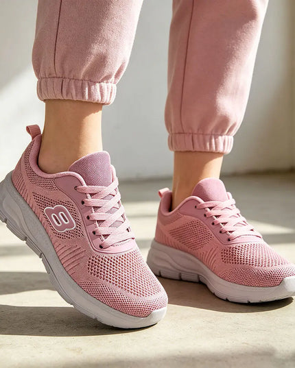 Pantofi sport De dama,Din material Textil,D1398.Roz OEM