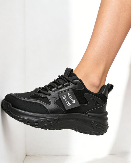 Pantofi sport de dama , Cu Piele ecologica, 1280,Negru