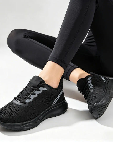 Pantofi sport de dama,Usor,din material textil,1253,Negru OEM