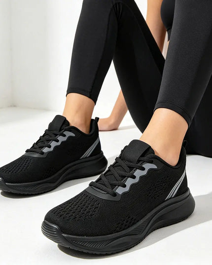 Pantofi sport de dama,Usor,din material textil,1253,Negru OEM