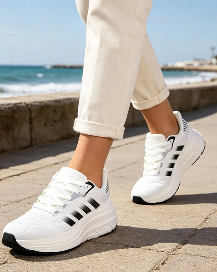 Pantofi sport de Dama, usori,din material textil,D1370,Alb OEM