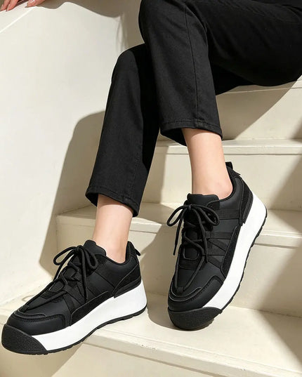 Pantofi sport de dama,Din Piele ecologica,D1316,Negru OEM