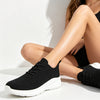 Pantofi Sport De Dama,Din Piele Ecologica intoarsa,D1412,Negru cu Alb