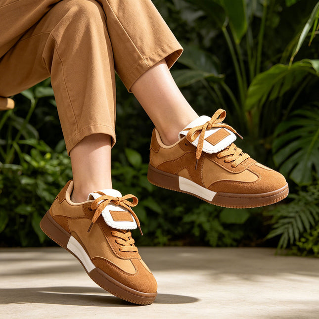 Pantofi Sport De Dama,Din Piele Ecologica,D1410,Maro